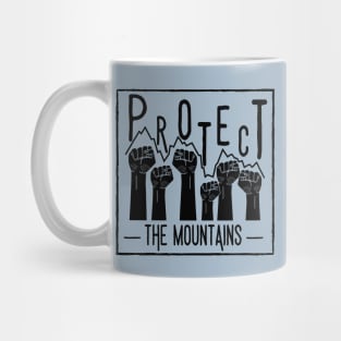 Protect the Mountains - Together Dark Mug